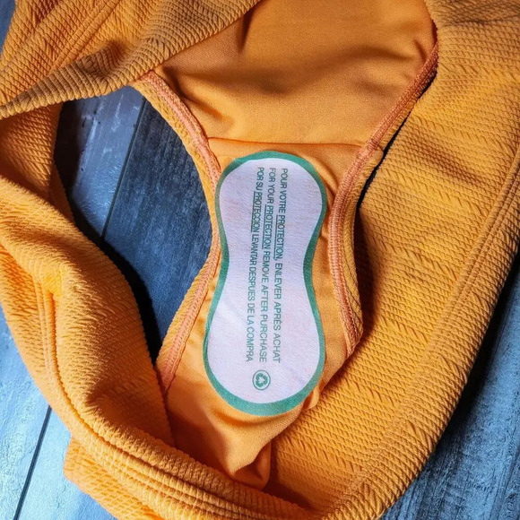 NWT Juniors' Ninety-Nine° Nectarine Banded High Waist High Leg Swim Bottoms XXL - Picture 8 of 15